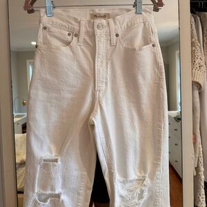 Madewell white jeans
